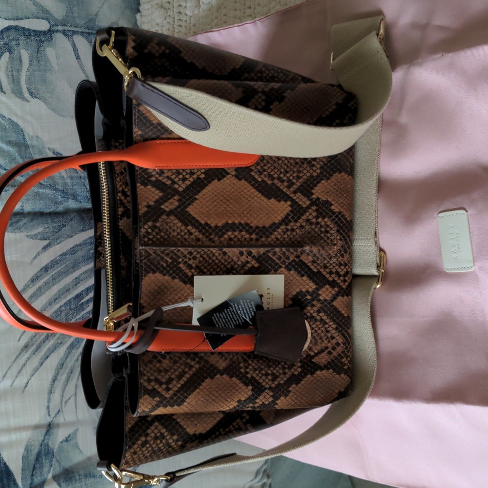 NWT Radley Faux Reptile Leather Purse
